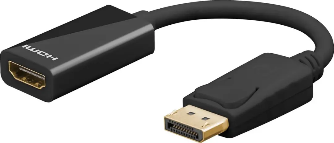Goobay DisplayPort HDMI Adapter 4K 60Hz - 0,20m