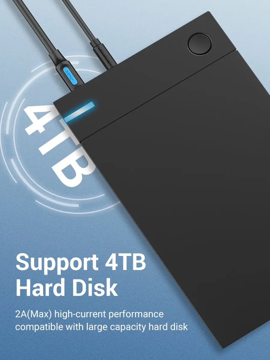 Vention USB A naar USB B Kabel 1m - Zwart