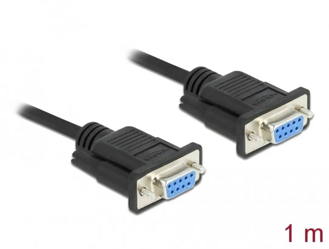 Delock RS-232 Null Modem Kabel 9-polig Vrouw-Vrouw