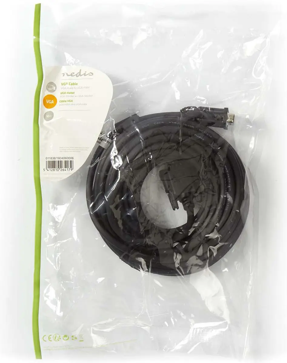Nedis VGA-Kabel CCGL59000BK100 - 10m - Zwart