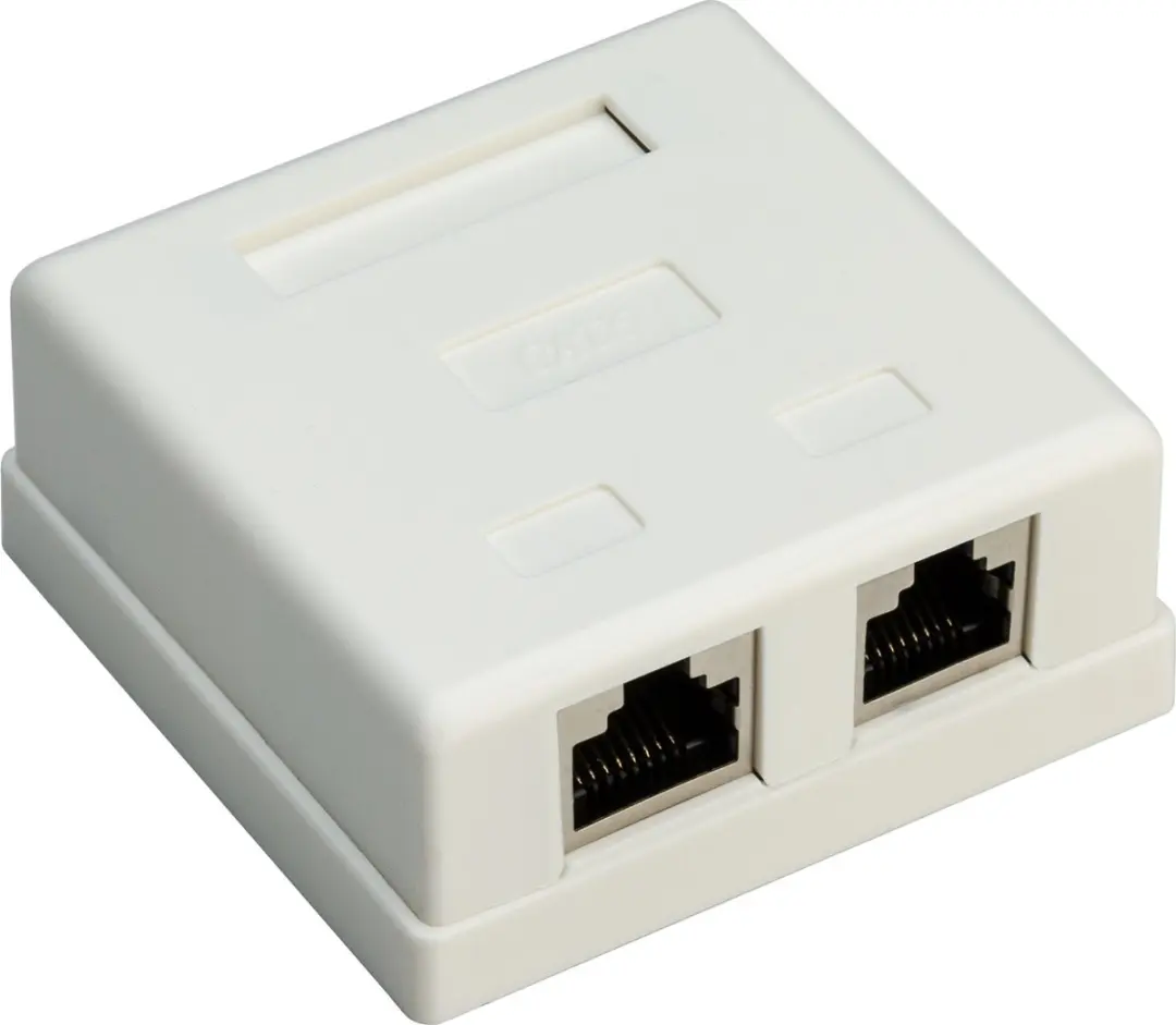 Goobay CAT6 Netwerkuitvoerdoos 2x RJ45