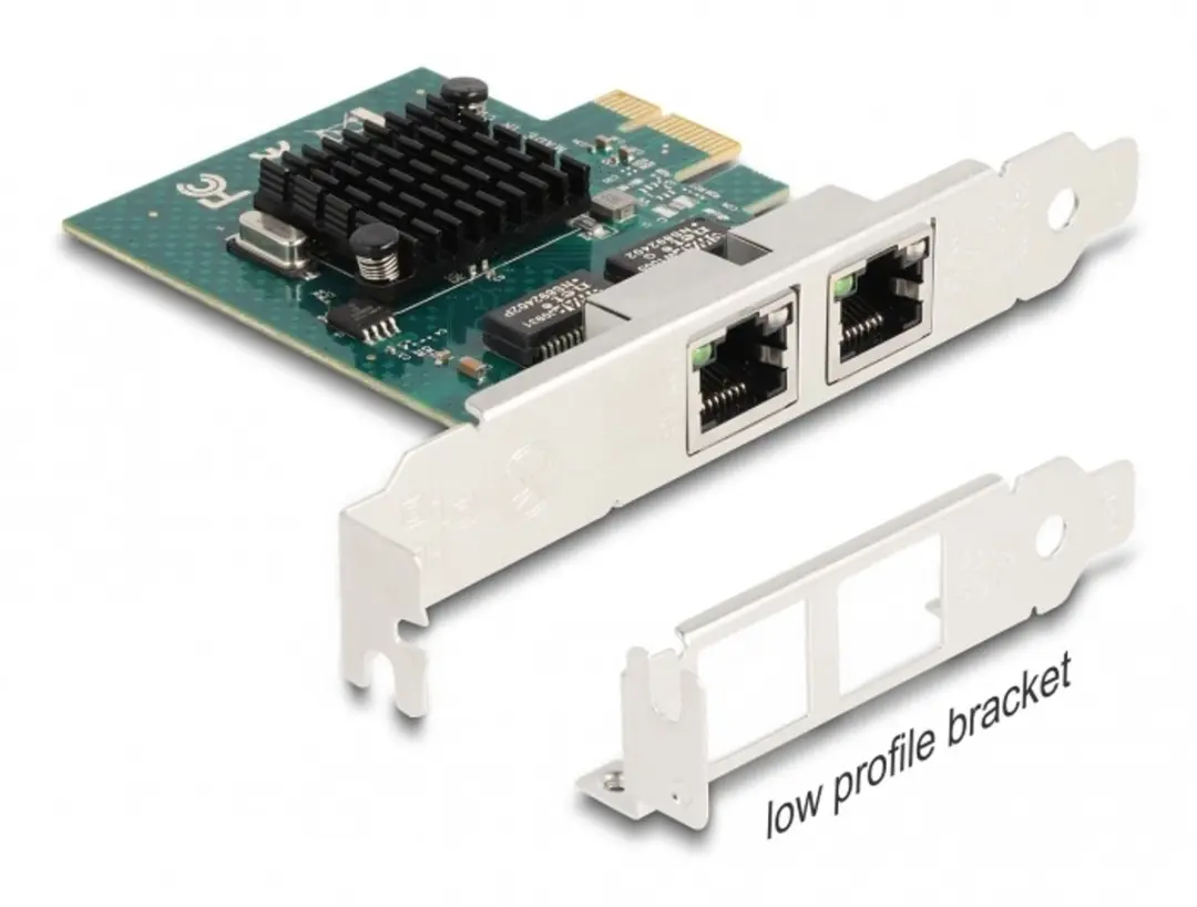Delock 88206 PCIe Kaart 2x Gigabit LAN
