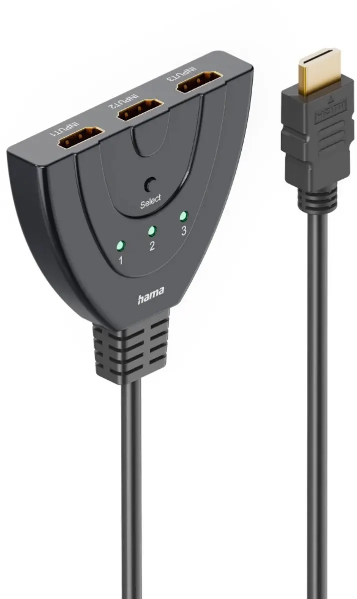 Hama 4K HDMI™-splitter 3x1, 3x HDMI™-aansluiting
