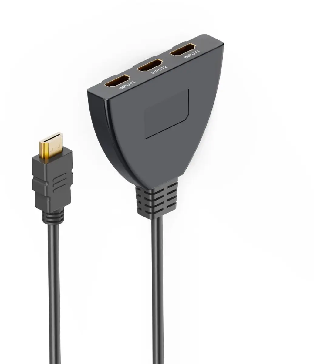 Hama 4K HDMI Splitter 3x1 - Zwart