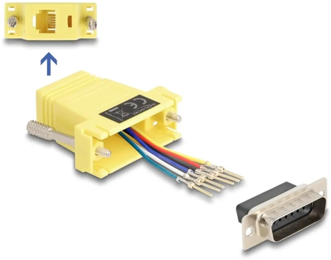 Delock D-Sub 15 naar RJ12 Adapterkit