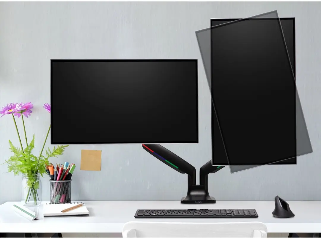 Kensington SmartFit One-Touch Dual Monitor Arm K59601WW - 2 Schermen - 13-34" - 9kg - Zwart - afbeelding 6 van 6
