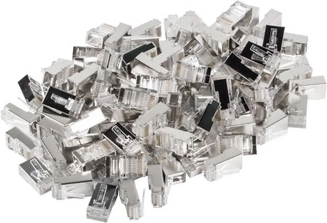 Laut Lanberg PLS-5000 RJ-45 Kabelconnector - 100 Stuks - Roestvrijstaal/Transparant