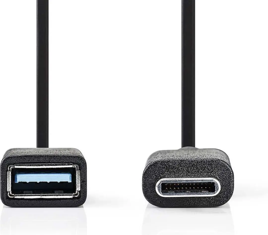 Nedis USB-C Adapter USB-A Female CCGB61710BK02 - 5Gbps - 15cm - Zwart