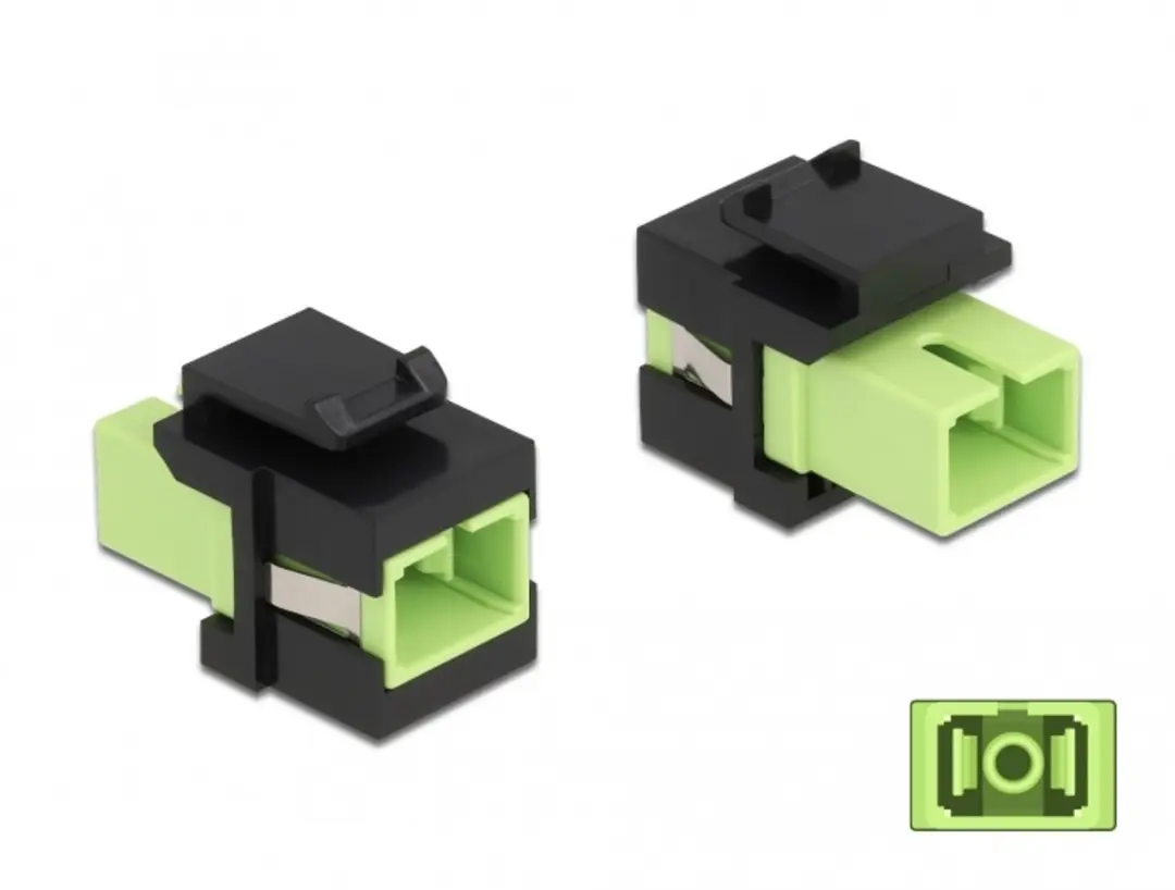 Delock Keystone Module SC Simplex Limegroen/Zwart