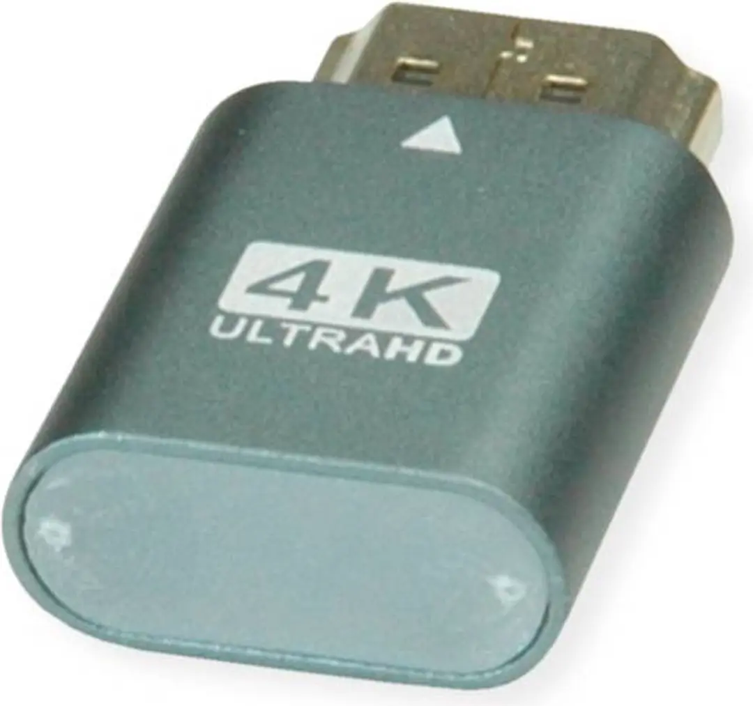Value Display Adapter Virtual HDMI Emulator EDID 4K - Zwart