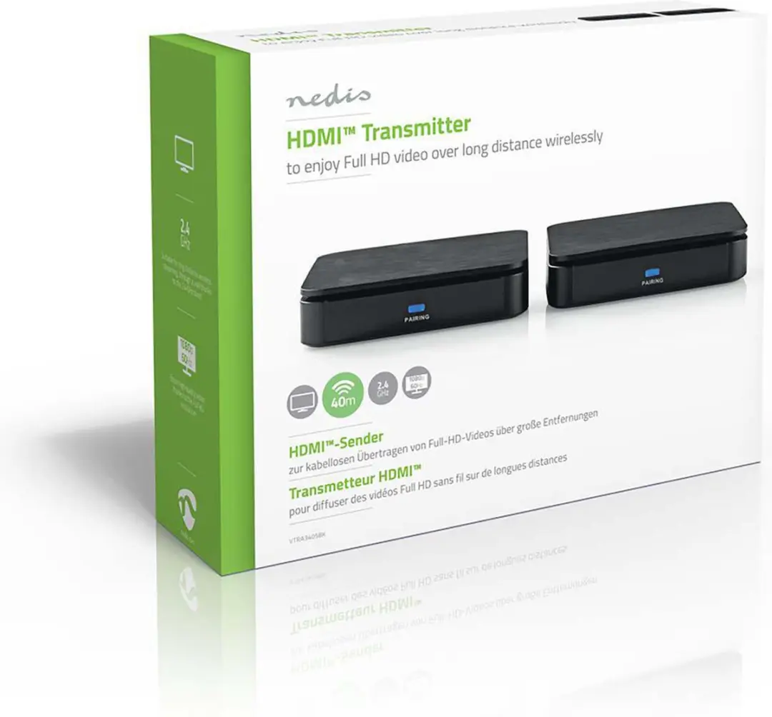 Nedis VTRA3405BK Draadloze HDMI-zender - 1080p - Zwart - afbeelding 6 van 6