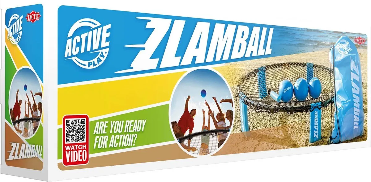 Tactic Zlamball Outdoor Game - 1 Trampoline + 3 Ballen