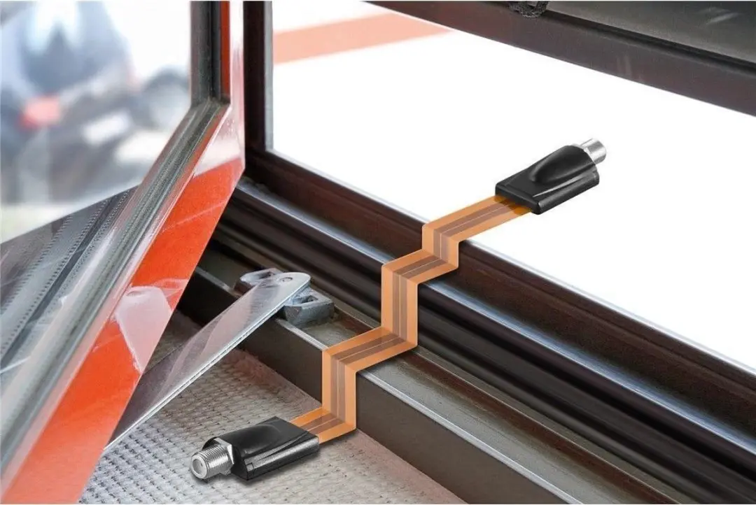 Goobay Coax Adapter 0,5m - Oranje