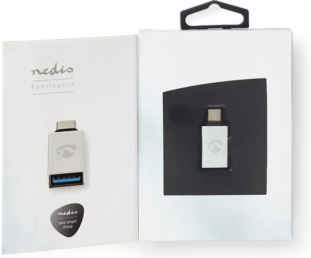 Nedis USB-C Adapter CCTB60915AL - USB-A Female - 5 Gbps - Zilver