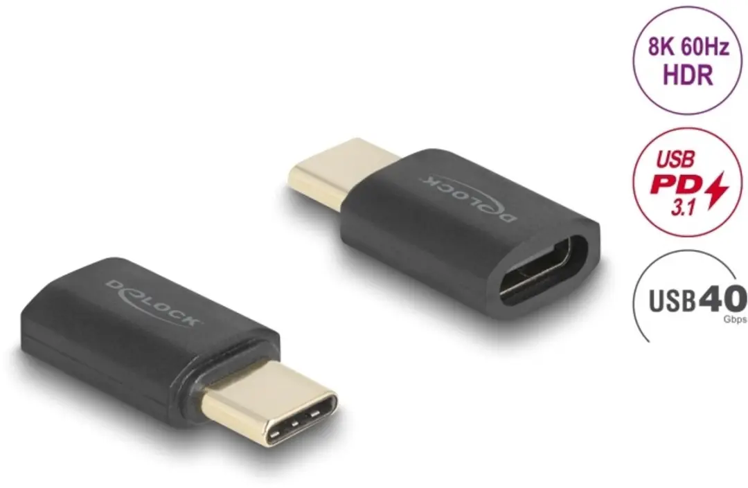 Delock USB-C PD 3.1 Adapter 40Gbps 240W