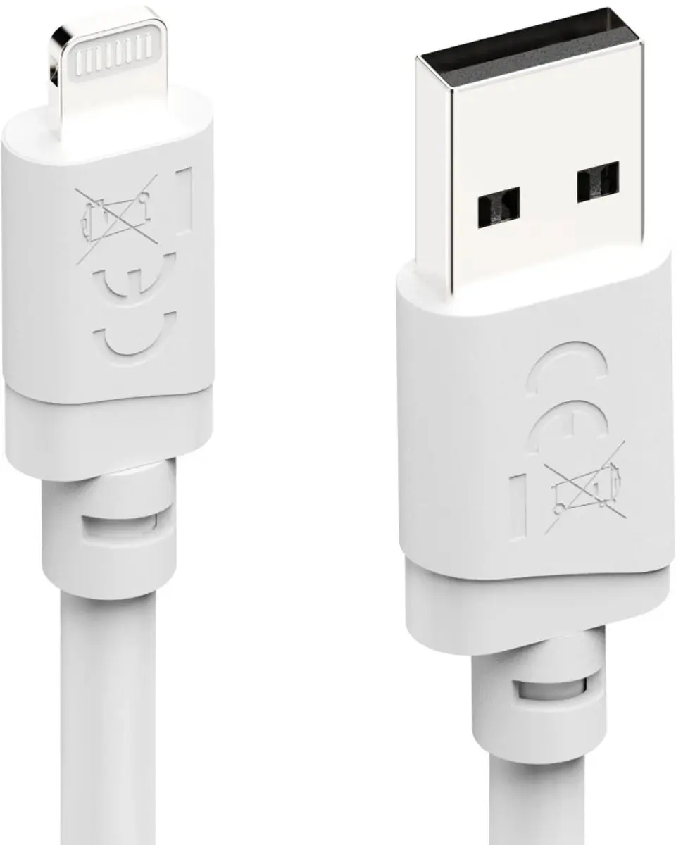 Hama 00201801 USB-A naar Lightning Kabel 2m - Wit