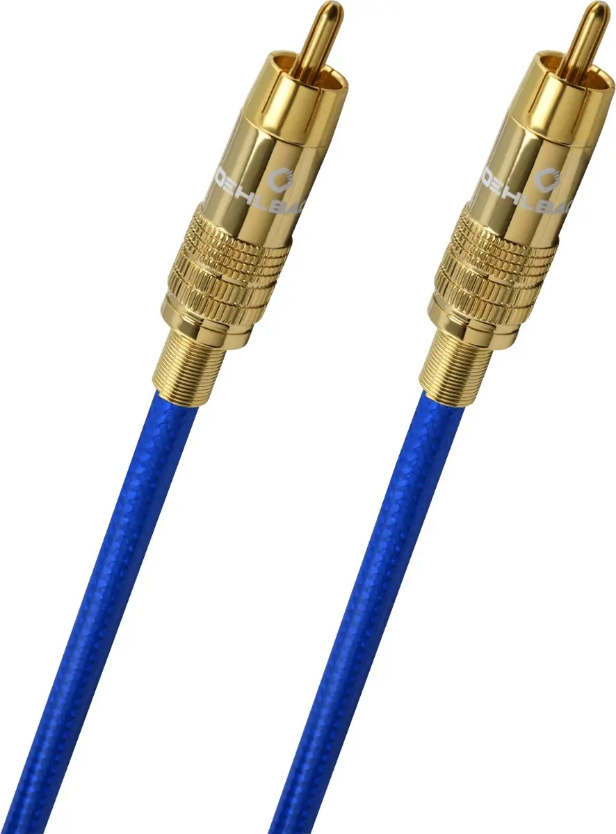Oehlbach NF 113 DI Audiokabel - RCA 1m - Blauw