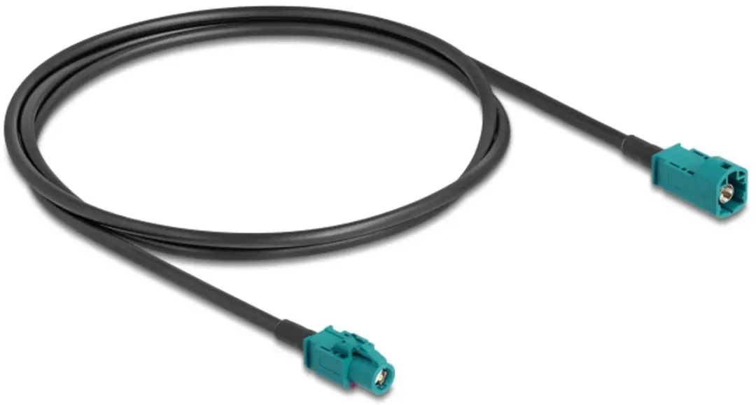 Delock HSD Z Mannelijk-Vrouwelijk Kabel 1m - Zwart/Blauw