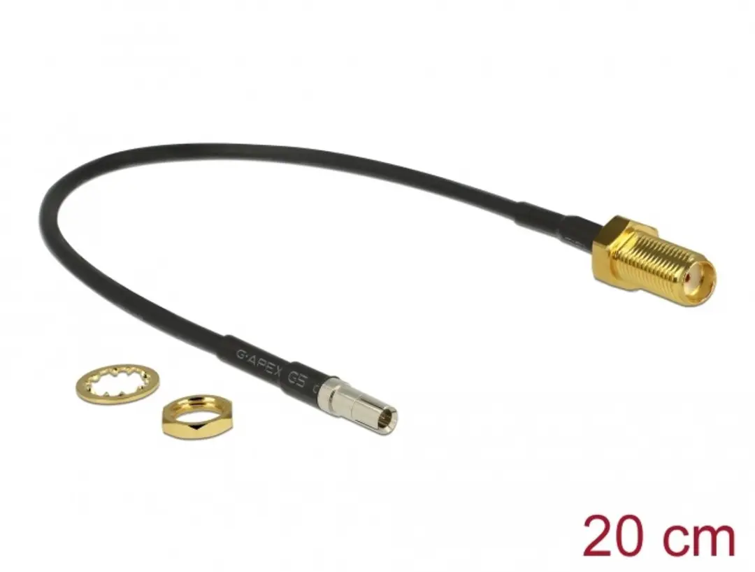 Delock Antennekabel SMA Jack > TS-9 20cm