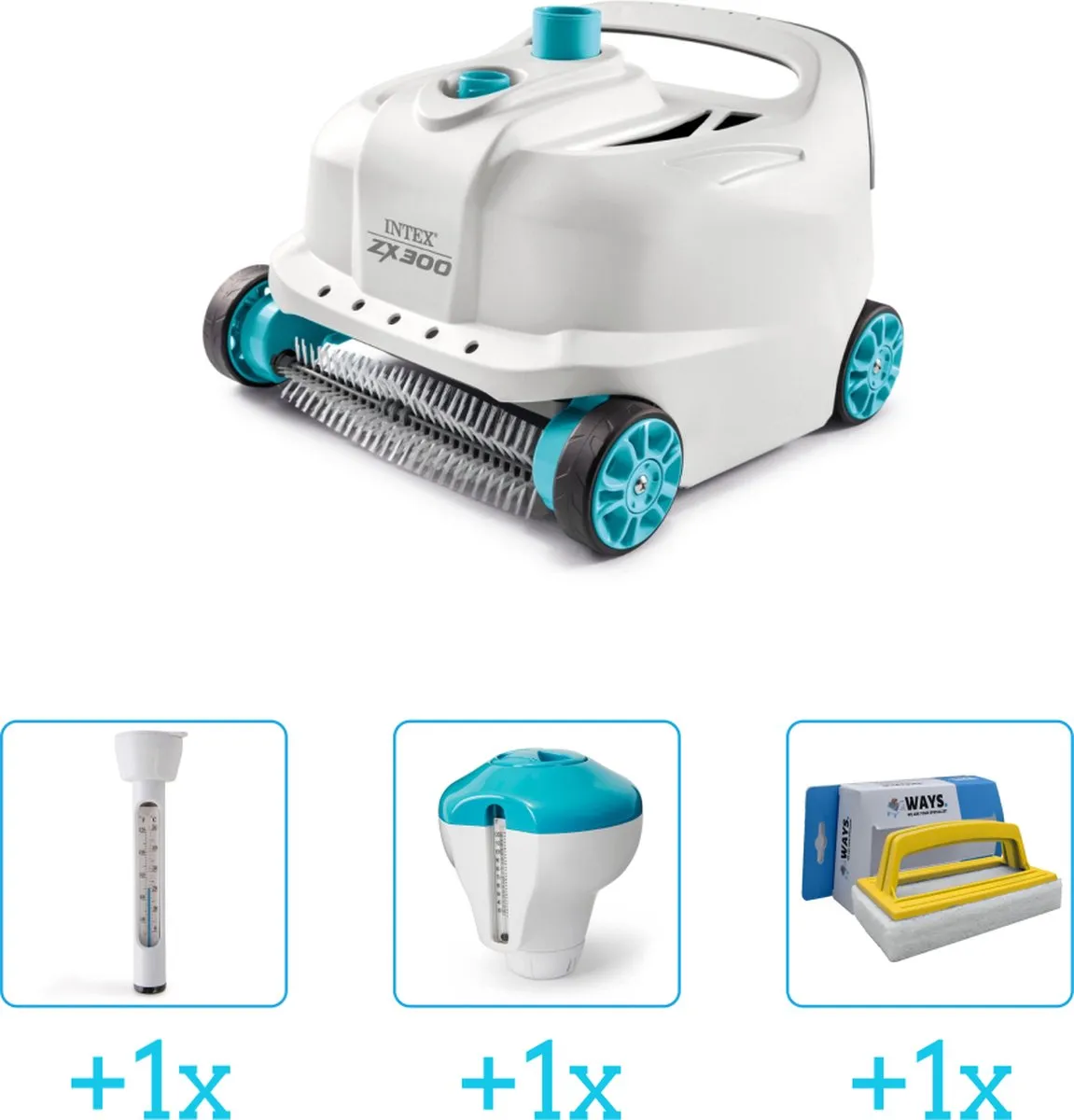 Intex Deluxe ZX300 Zwembadstofzuiger 4-delig