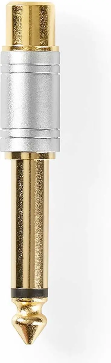 Nedis Mono-Audioadapter 6,35mm Male naar RCA Female