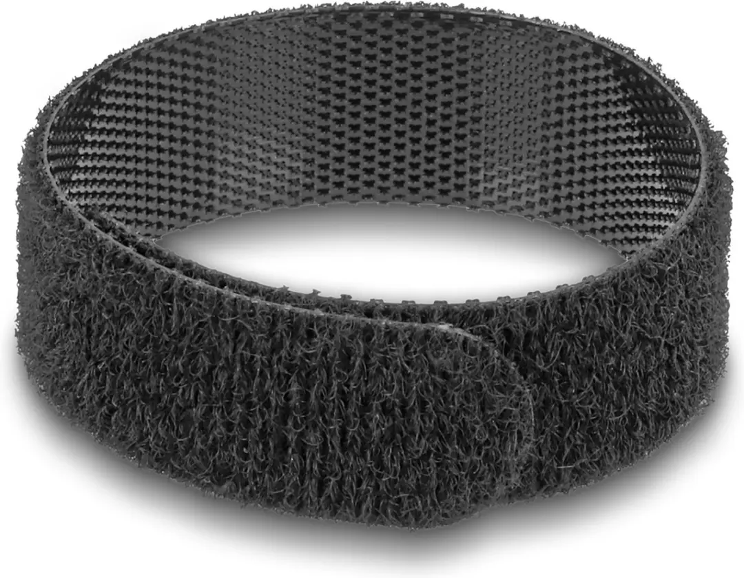 Delock Hook-and-Loop Tape voor Ring Scanner - Zwart