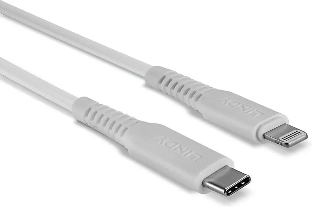 Lindy 31318 USB-kabel Apple Lightning naar USB-C 3.0m - Wit