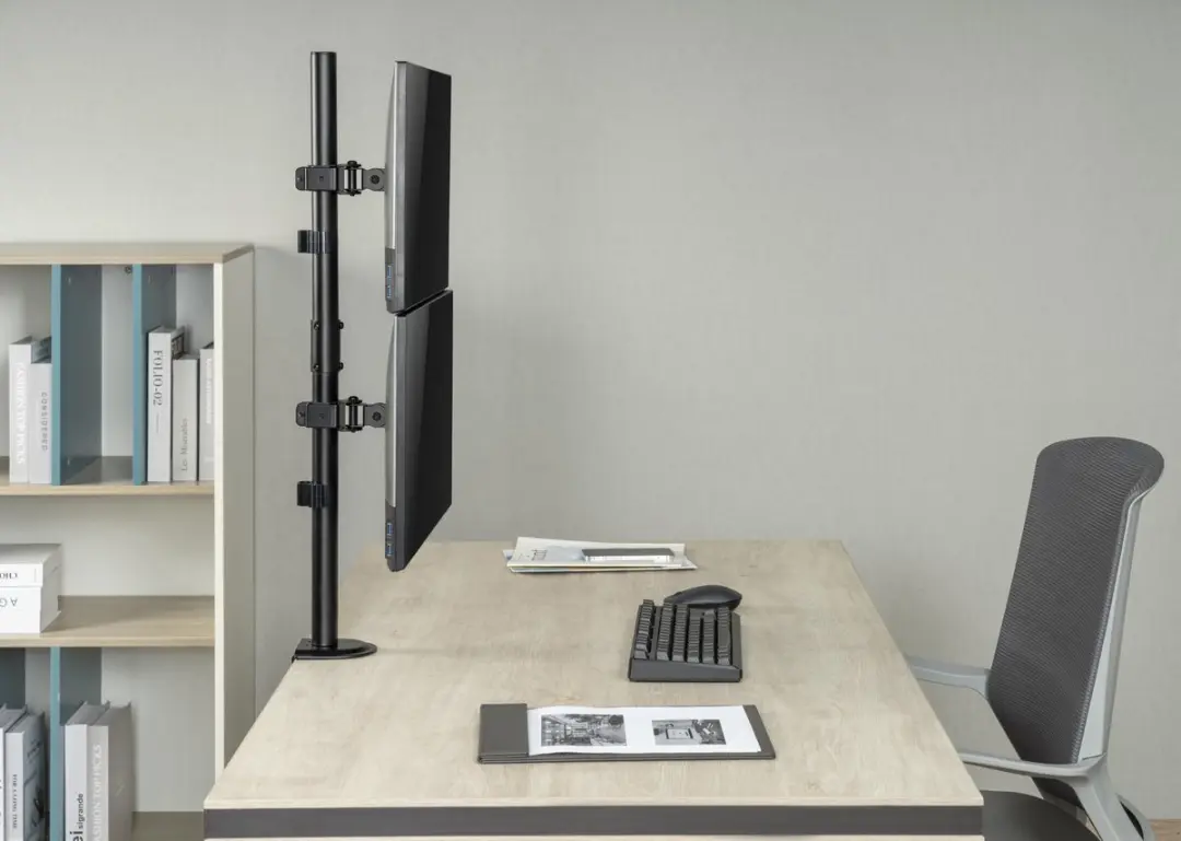 NÖRDIC ARM-250 Monitorarm 2 Schermen - 17-32" - Zwart