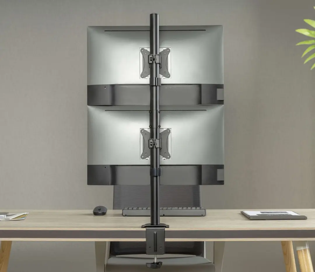 NÖRDIC ARM-250 Monitorarm 2 Schermen - 17-32" - Zwart