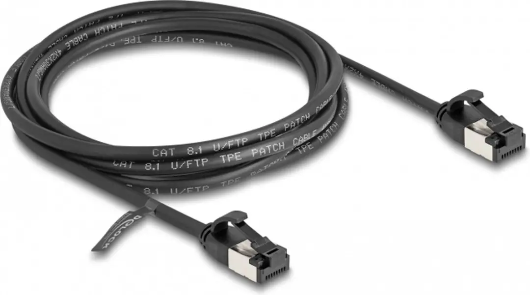 Delock Cat.8.1 RJ45 Kabel 2m - Zwart