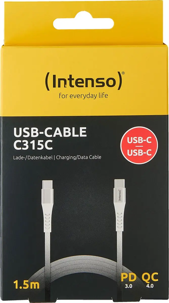 Intenso C315C USB-C Kabel 1.5m - Wit