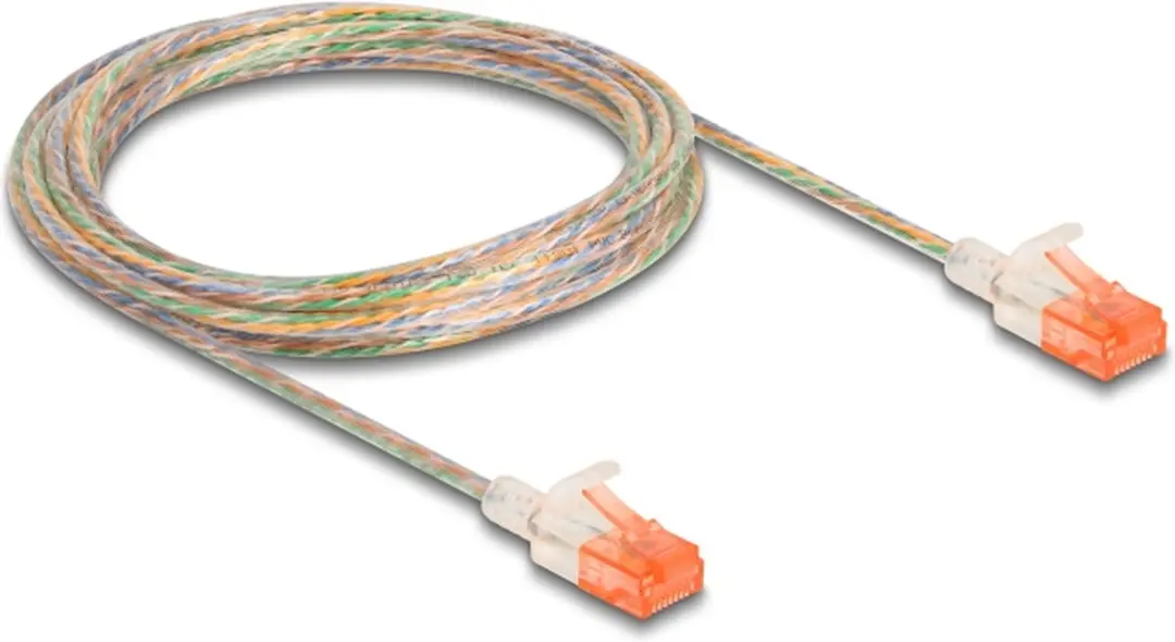 Delock Cat.6A U/UTP RJ45 Kabel 3m - Transparant
