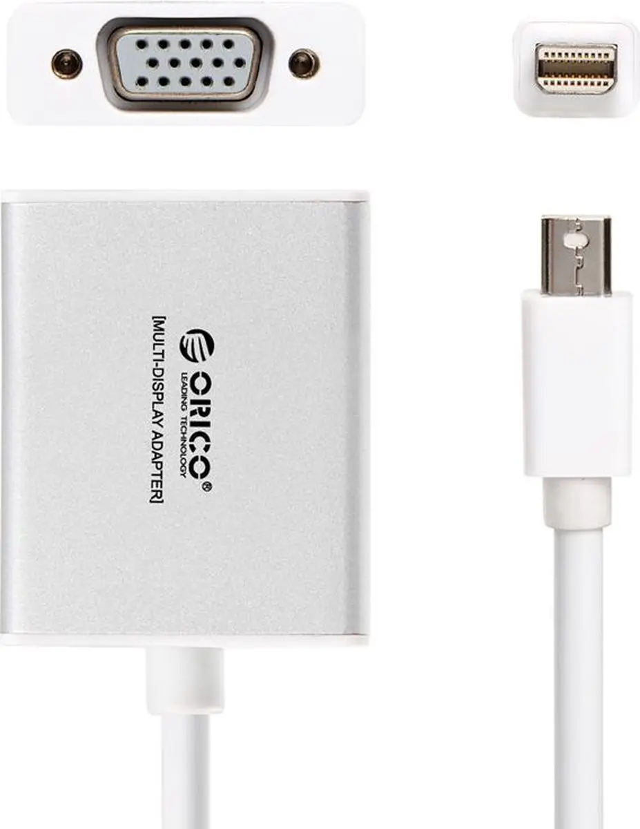 ORICO ORI-DMP3V-SV Mini DisplayPort naar VGA Adapter - 1920x1080 - Zilver