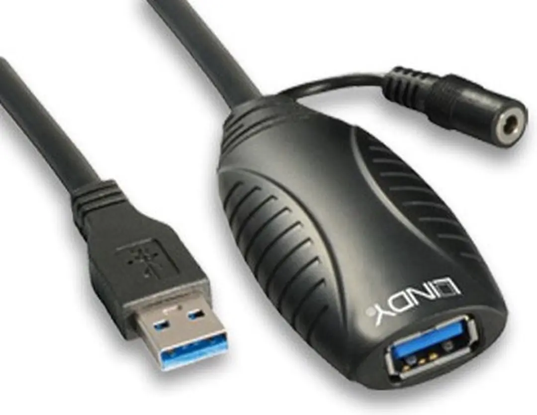 Lindy USB 3.0 Active Extension 10m - Zwart