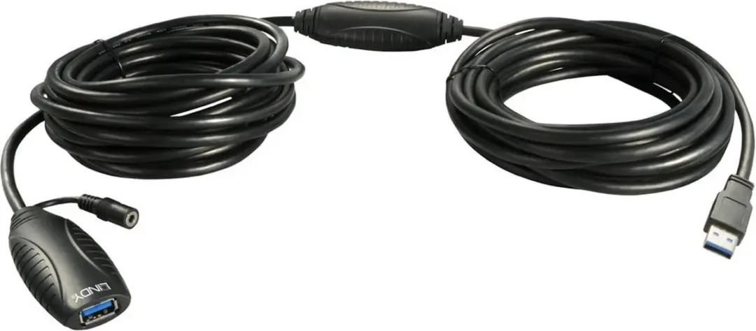 Lindy USB 3.0 Active Extension 10m - Zwart