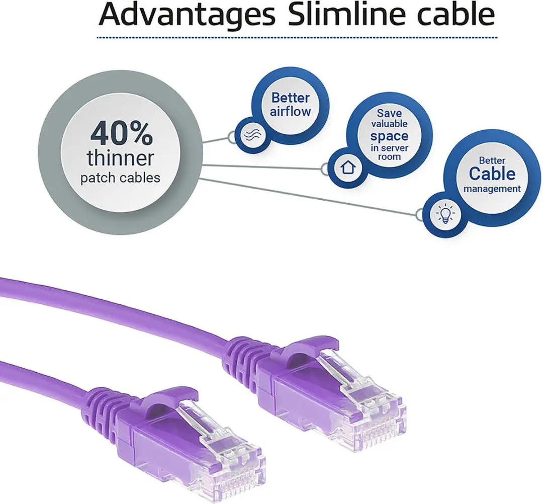 ACT Paarse LSZH CAT6 Patchkabel 7m - DC9307