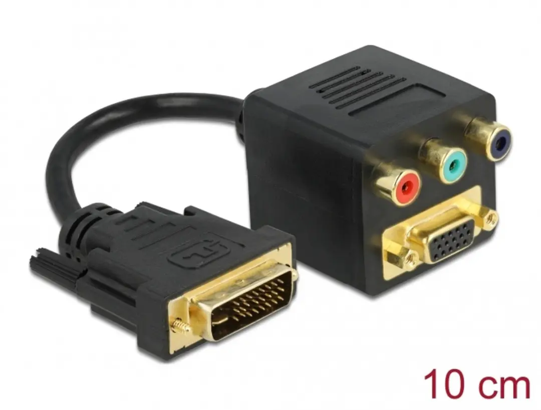 Delock DVI naar VGA + 3x RCA Adapter