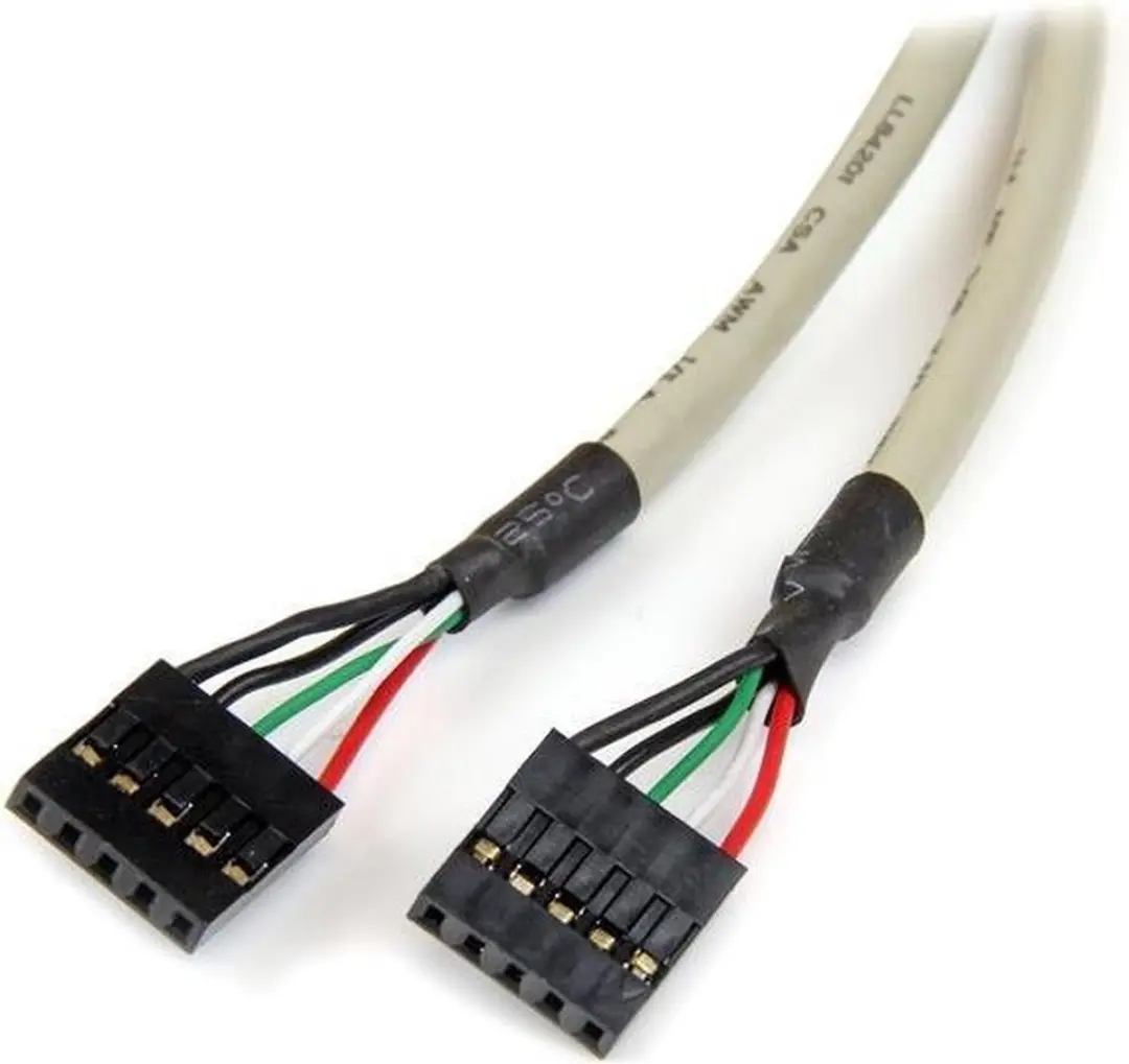 Startech USBPLATELP USB A Low-Profile Slotplaat - 2 Poorten - Zwart