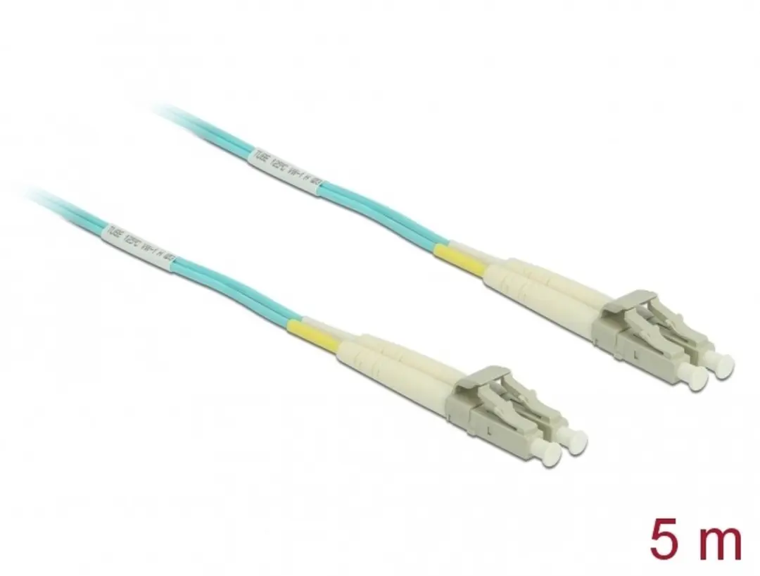 Delock OM3 LC/UPC Glasvezelkabel 5m - Turquoise