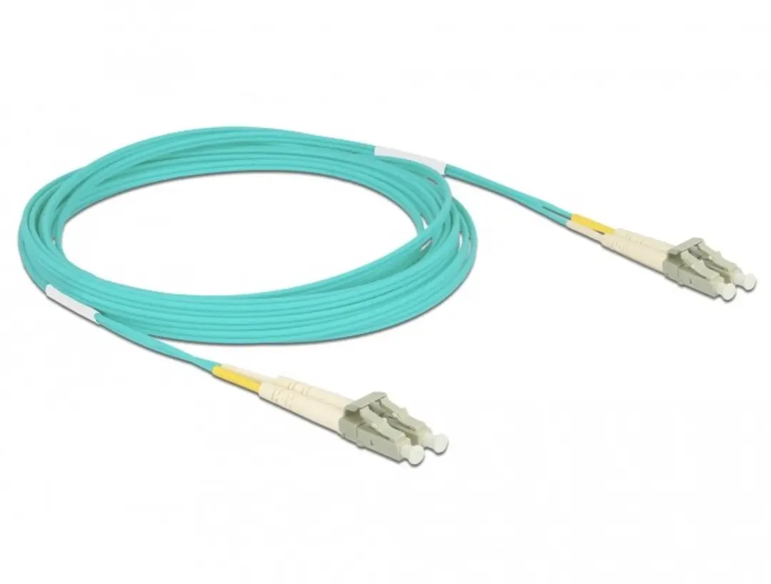 Delock OM3 LC/UPC Glasvezelkabel 5m - Turquoise