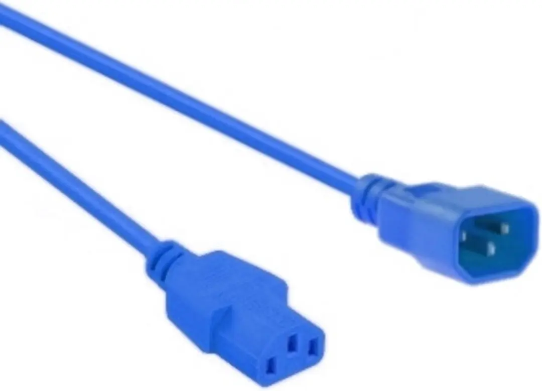InLine C13-C14 Stroomkabel 0,75mm² - Blauw 0,3m
