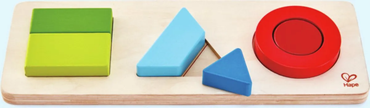 Hape Geometrie-Puzzle 7-delig - Veelkleurig