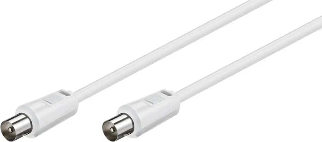Goobay IEC Coaxkabel - 2,5m - Wit