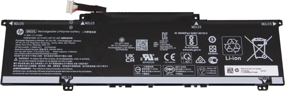 HP BN03XL Batterij