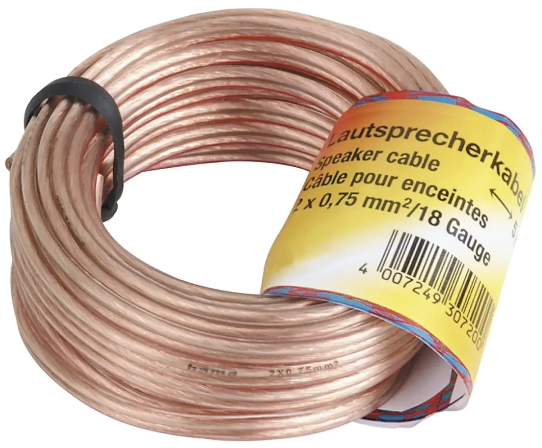 Hama HQ 20m Luidsprekerkabel 2x 0,75mm²
