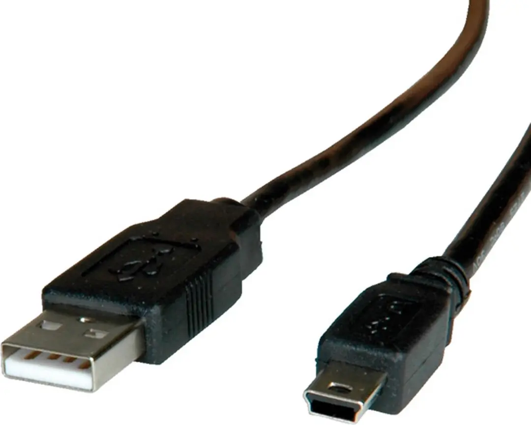 Roline USB 2.0 Kabel A naar Mini 5-Pin - 0,8m