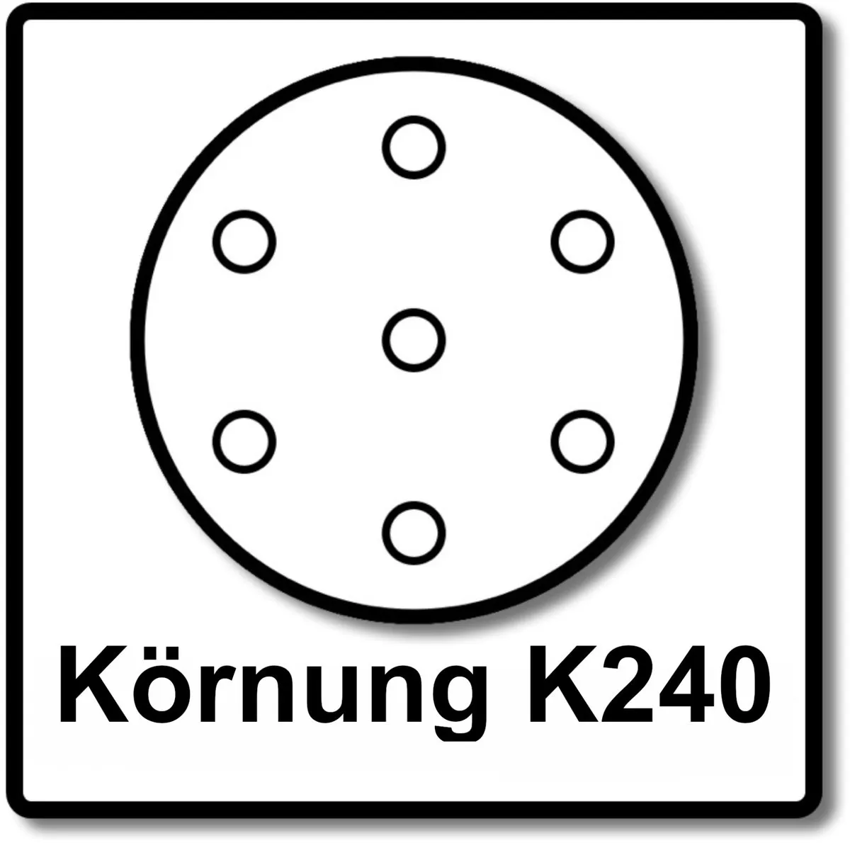 Makita 125mm K240 Schuurpapier Klittenband - 50 Stuks