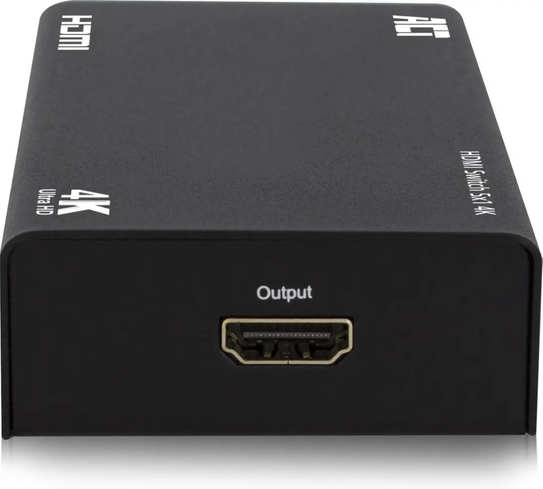 ACT 5x1 HDMI Switch AC7840 - 4K/3D - Zwart