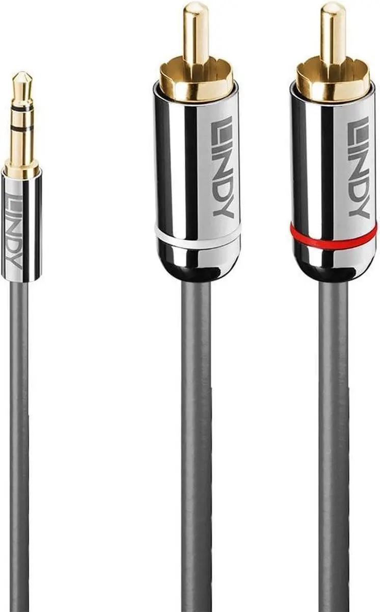 Lindy 35333 Audio Jack naar 2 RCA Kabel