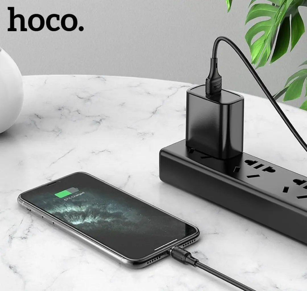 Hoco X52L Magnetic Lightning Kabel - 1m - Zwart - afbeelding 6 van 6